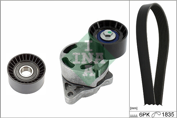 Ina 529 0436 10 Keilrippenriemensatz For Nissan Opel Renault Vauxhall-image