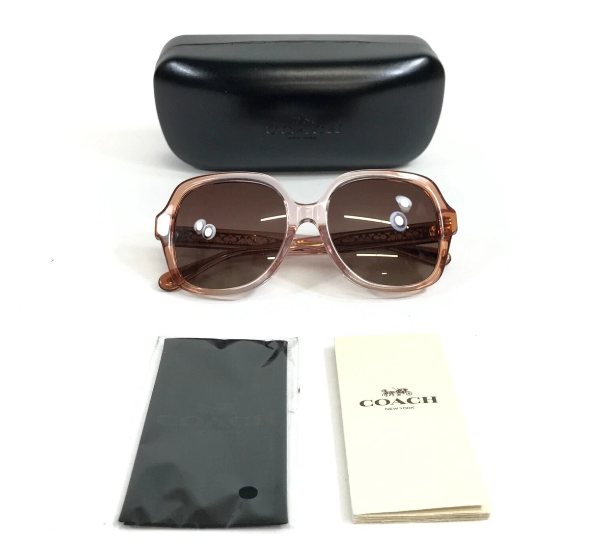Coach L927 Selma Oversized Sunglasses Women 59mm Brown Gradient Crystal Tortoise Coach CL926 XXL (57 - 17) with Brown lenses and Tortoise  main image 2