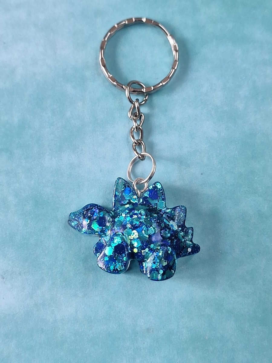 Handmade blue worry dinosaur Mental health Thinking