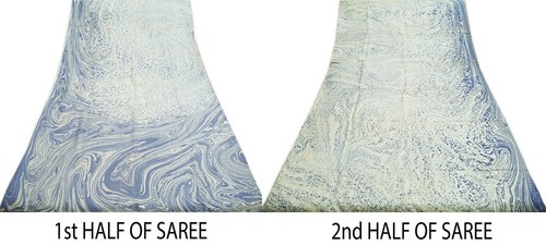 Vintage Lot Of 5 Sarees Recycled Used Felting Quilting Pure Silk Sari defects - Picture 18 of 21