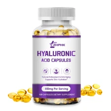 HYALURONIC ACID + COLLAGEN CAPS NatiCol ANTI AGING SKIN HYDRATION 120 Capsules