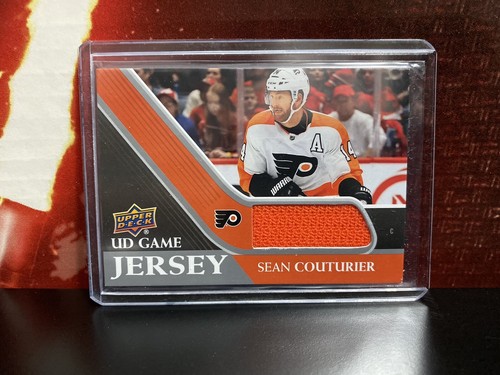 2020-21 Upper Deck UD Game Jersey SEAN COUTURIER Flyers Relic #GJ-SC - Picture 3 of 3