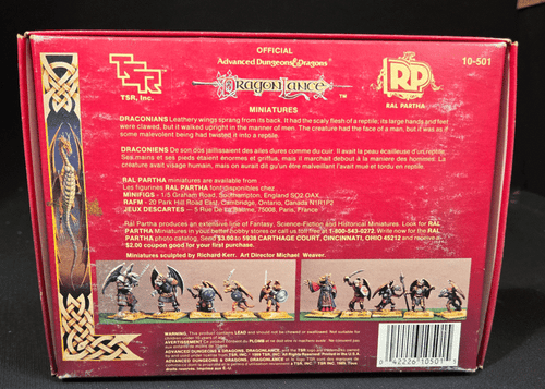 Ral Partha Dragonlance Miniatures Draconians Empty Box With Parts & Pieces TSR - Bild 2 von 5