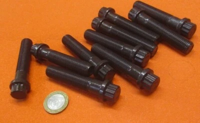 BASIC 12 Point Flanged, Ferry Bolt, Steel, PT, 1/2"-20 x 2 1/2" Length, 10 Pcs