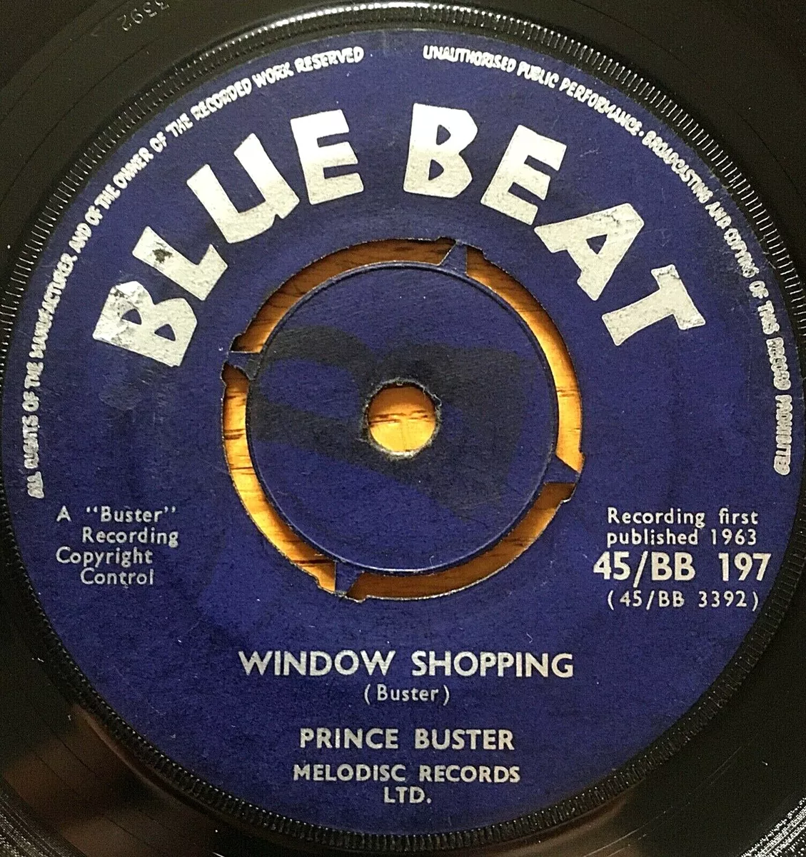 PRINCE BUSTER Window Shopping Sodom Gomorrah BLUE BEAT