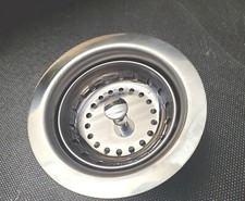 Sink Strainer w/drain Assembly Double Cup Fits 3-1/2"-4" Opening Stainless Steel