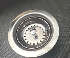 Sink Strainer w/drain Assembly Double Cup Fits 3-1/2"-4" Opening Stainless Steel