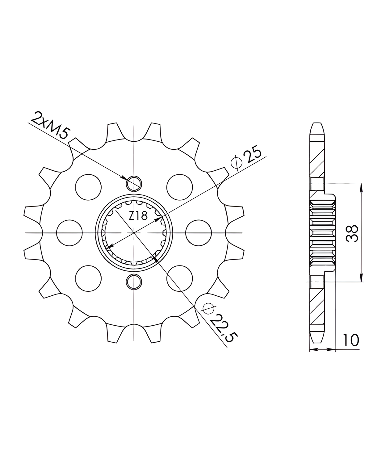 Kettensatz DID 520ZVM-X Für Yamaha YFM 700 - Hochwertiger Motorradantrieb