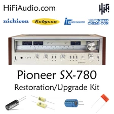 Pioneer SX-780 FULL rebuild restoration recap service kit fix repair capacitor