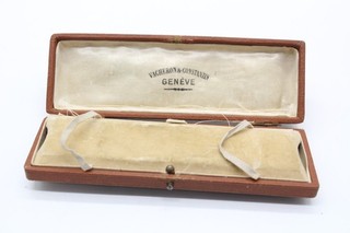 T Vintage Vacheron & Constantin Geneve Brown Leather With Cream Velvet Watch Box