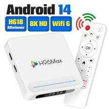 Android 14 Smart TV Box H96 Max Media Player  4K/8K  4GB 128GB 2025 Quad Core