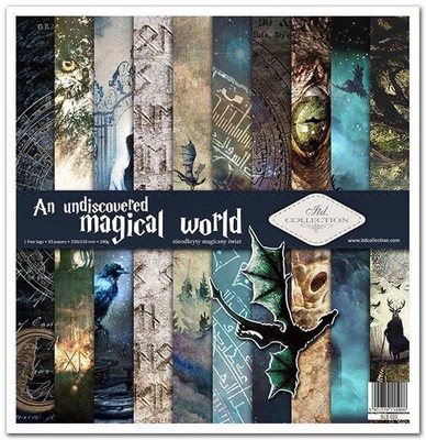Scrapbooking Papier Set 30x30 - Itd Collection - An undiscovered magical world