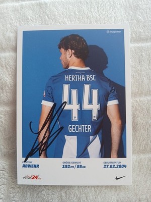 Signierte AK Linus Gechter Hertha BSC Berlin NEU 