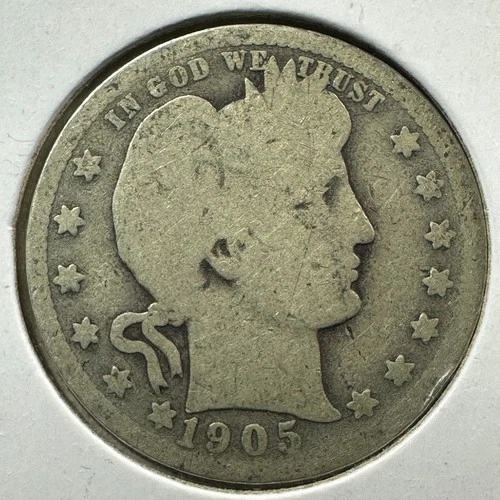 1905 25C Barber Quarter, Contains 0.1808oz of SILVER (88287)