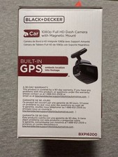 B&D BXPI6200 1080p Full HD Dash Cam w/ Built-in GPS and Magnetic Mount