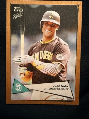 Juan Soto 2022 Topps X Naturel 1952 #21 7/10 SSP Rare Wood Foil Low Pop Padres 