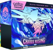 CAJA DE ENTRENADOR POKEMON CHAOS RISE ELITE 10 CAJAS ESTUCHE TARJETAS REVENTONES