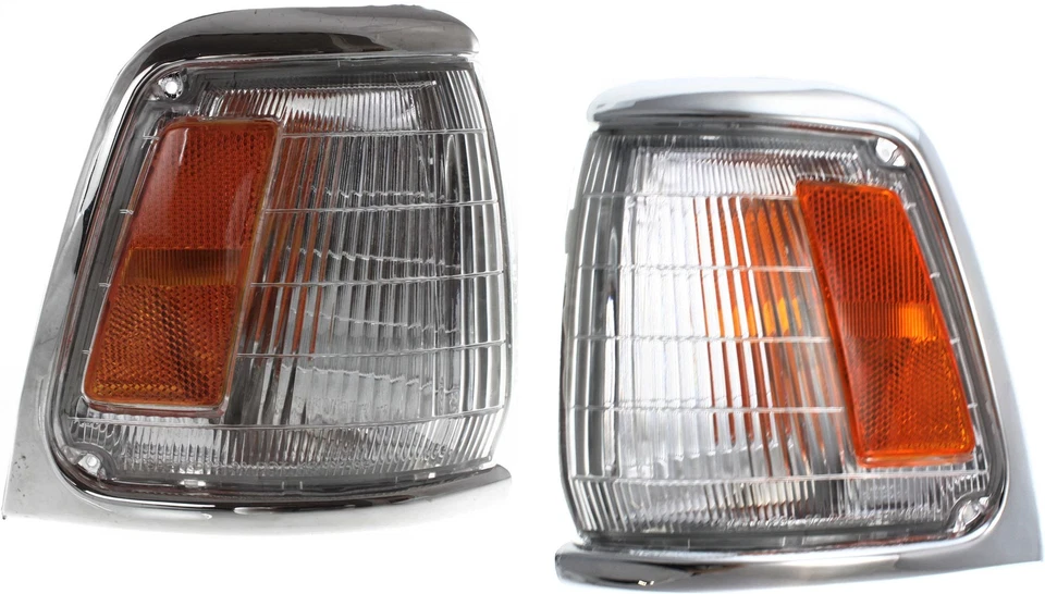 For 89-91 Toyota Pickup Truck 2WD Corner Turn Signal Park Light Lamp Set Pair - Image 4 of 4