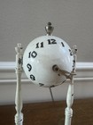 VINTAGE 1939 NEW YORK WORLDS FAIR BASEBALL GLOBE PENDULUM CLOCK ART DECO GCC — photo 9