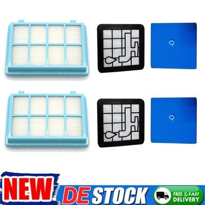 Filter-Set Ersatzfilter 3tlg für Philips PowerPro Compact und Active Staubsauger