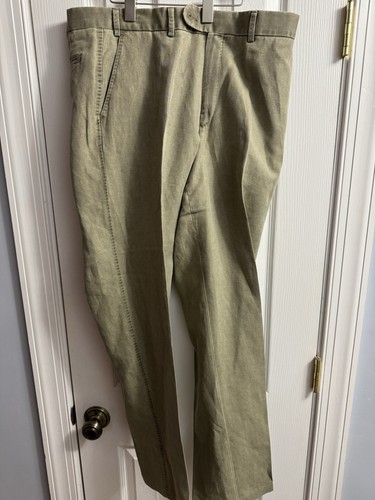 Hiltl Premium Denim Olive Green Trousers Wide Leg Pants