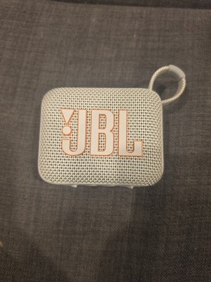 JBL GO 3 Portable Bluetooth Speaker Waterproof Gray/White Tested Working