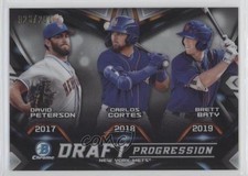 2019 Bowman Draft Chrome Progression Refractor David Peterson Carlos Cortes o7m