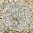 Vtg Anchor Hocking Fairfield Deviled Egg Plate 10" Excellent Shape