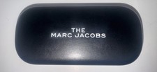 THE MARC JACOBS BLACK EYEGLASSES/SUNGLASSES HARD SHELL CASE FELT LINING BLACK