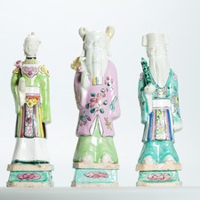 Antique Ca 1800 period Chinese Statue Porcelain Shou Loa Chinese Shou