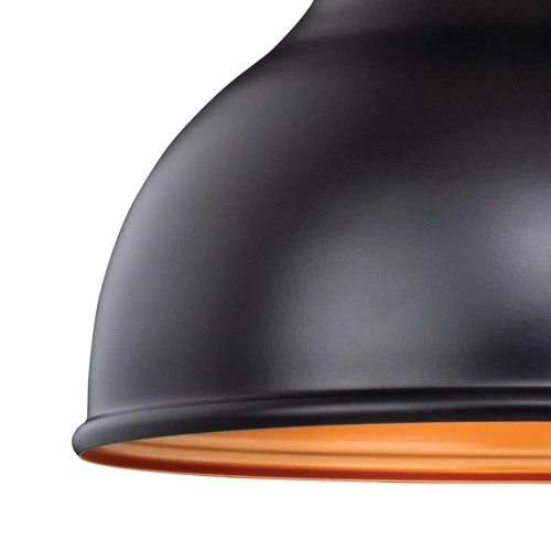 Vaxcel Lighting T0317 Bronze Delano Single Light 11"W Outdoor Pendant - Picture 2 of 10