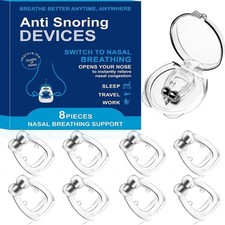 Anti Snoring Devices, Silicone Magnetic Anti Snoring Nose Clip, Nasal Strip f...