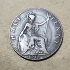 1919 George V Half Penny — photo from another recent sale