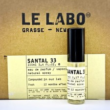 Le Labo SANTAL 33 Eau De Parfum Travel Size Spray 5ml/0.17oz - Authentic Parfum