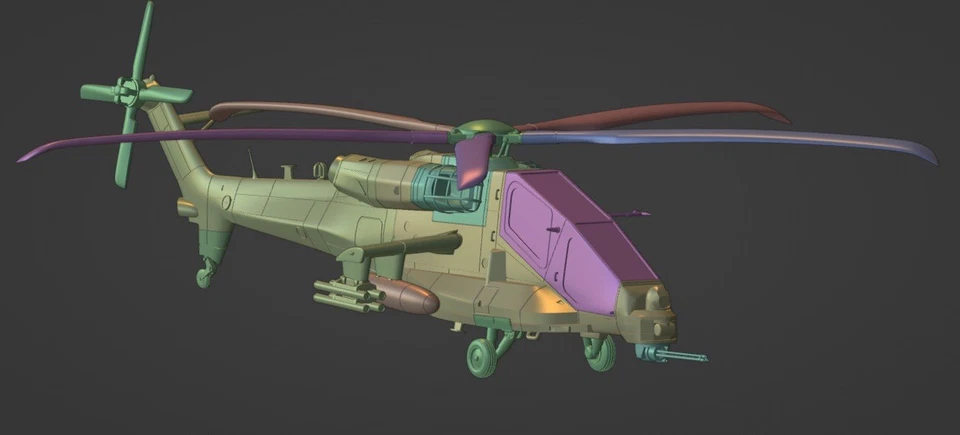 ELICOTTERO Esercito Italiano,AW249,scala 1:48,kit Resina - Immagine 3 di 4