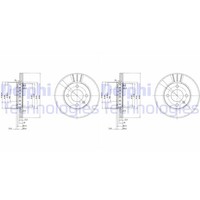 2X Delphi Bremsscheiben 239Mm BelÜFtet Vorne Passend FÜR Seat Arosa VW Lupo