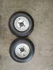 Trailer Mower Golf Cart Wheels Tires Go Cart 4.804.00-8 4 Lug Pair 2