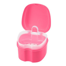 Denture Retainer Container Case Cleaning,Denture Bath Box False Teeth Storage Bo