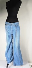 VTG 70S RARE ORANGE STITCH JANDY JEANS Bell Bottoms Sz 15/36 Hippy Cottagecore