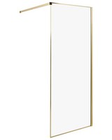 Duschwand Ohne TüRen Aus Sicherheitsglas 80 X 190 Cm Gold Waspam