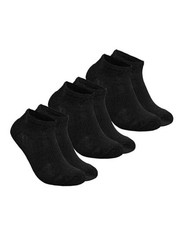 Novelty Mens Socks - Ankle Sock, No Show X-Large Black 3-pack Ankle Socks