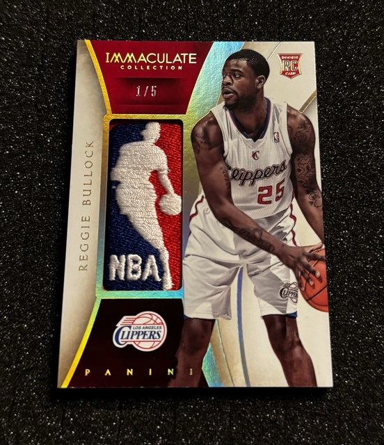 Reggie Bullock 2013-14 Panini Immaculate GOLD ROOKIE LOGOMAN PATCH #1/5 RC