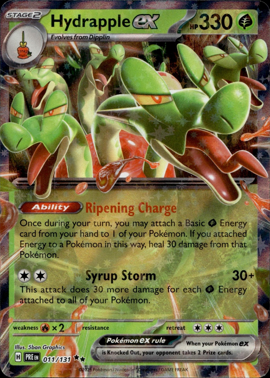 Hydrapple ex 011/131 Double Rare Prismatic Evolutions Multi Item Discount NM