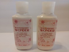 Bath Body Works Winterberry Wonder 24hr Moisture Body Lotion 8 oz Lot of 2