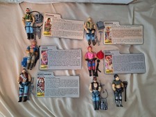 Vintage G.I. Joe 7 Dreadnok lot Buzzer Torch Monkeywrench Thrasher Ripper Zarana
