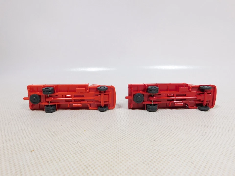 Wiking H0 1:87 2x Camion Cisterna Battaglia Man Kurzhauber Esso Sg # EH166-0,5 - Immagine 3 di 4