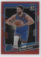 2023 Panini Donruss Optic Rated Rookie Choice Red Prizm 33/88 Vasilije Micic pe8