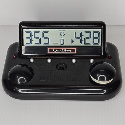 Excalibur Game Time II Ultimate Gaming Chess Clock Black 750GT-2 