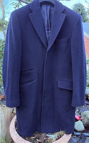 Balmain, Balmain Paris Vintage NAVY Mens Coat Size 38S Made In Italy