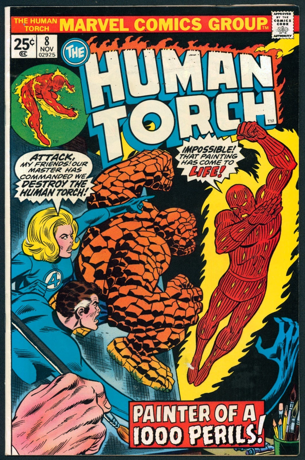 Human Torch 008 VF- 7.5 Marvel 1975